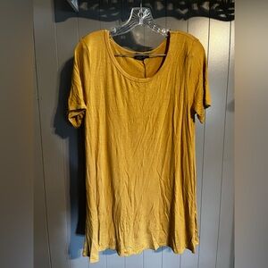 Shop Basic USA super soft mustard bamboo like material tunic